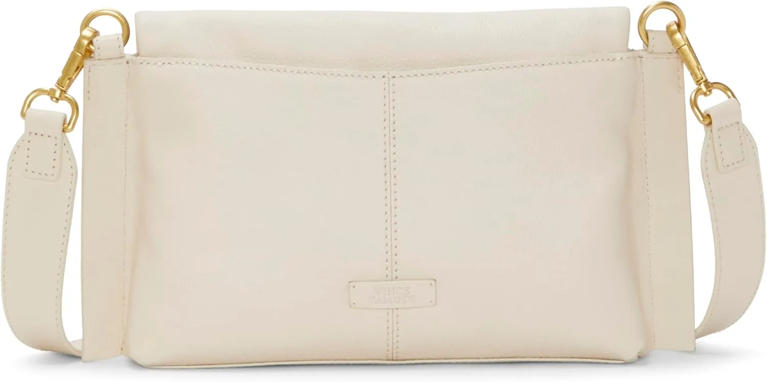 Vince Camuto Womens Livee Pebbled Leather Crossbody Handbag