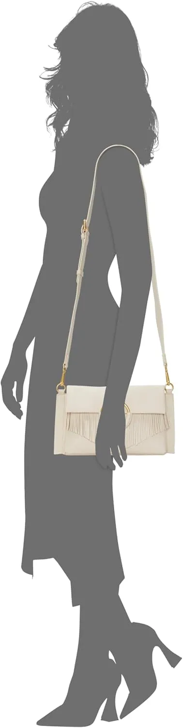 Vince Camuto Womens Livee Pebbled Leather Crossbody Handbag