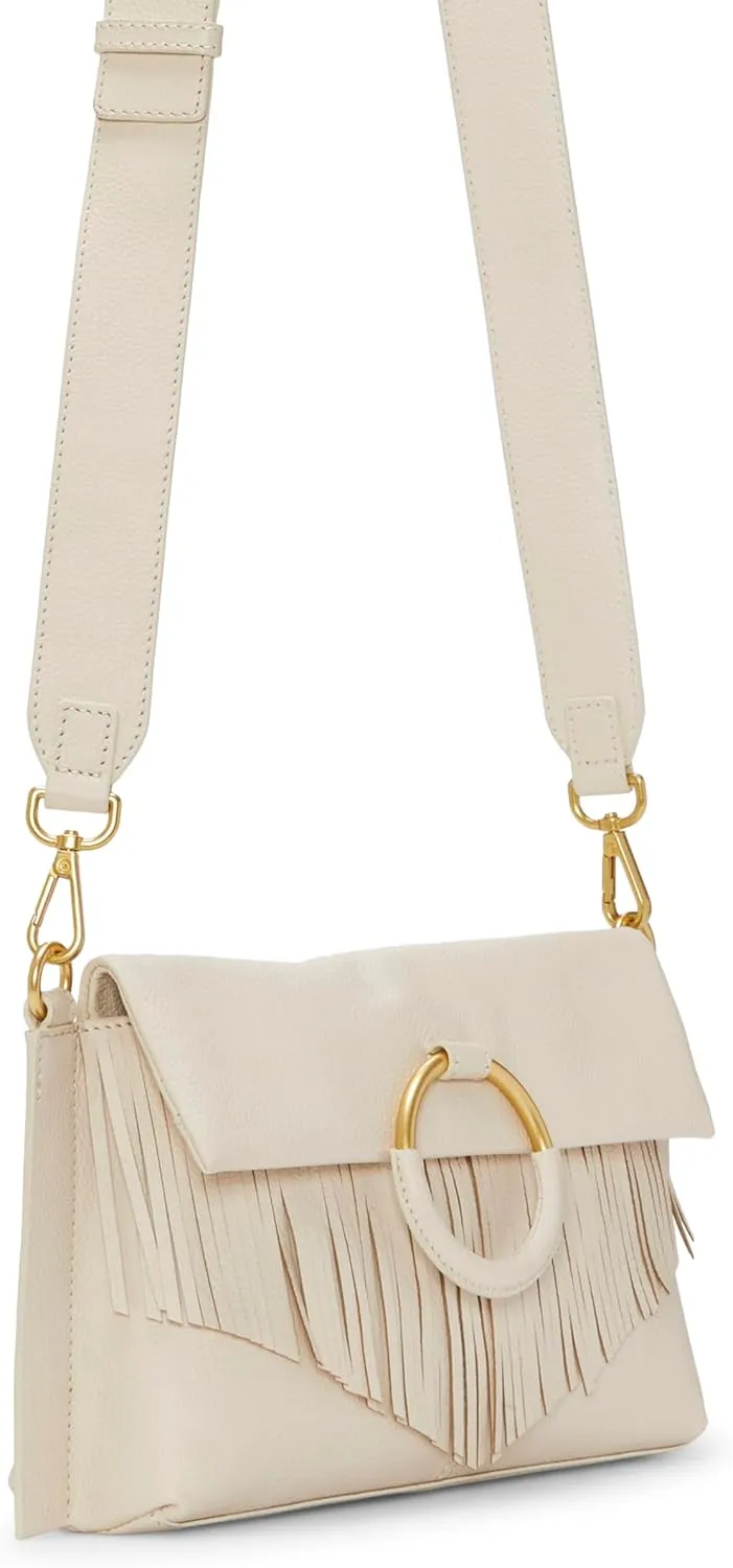 Vince Camuto Womens Livee Pebbled Leather Crossbody Handbag