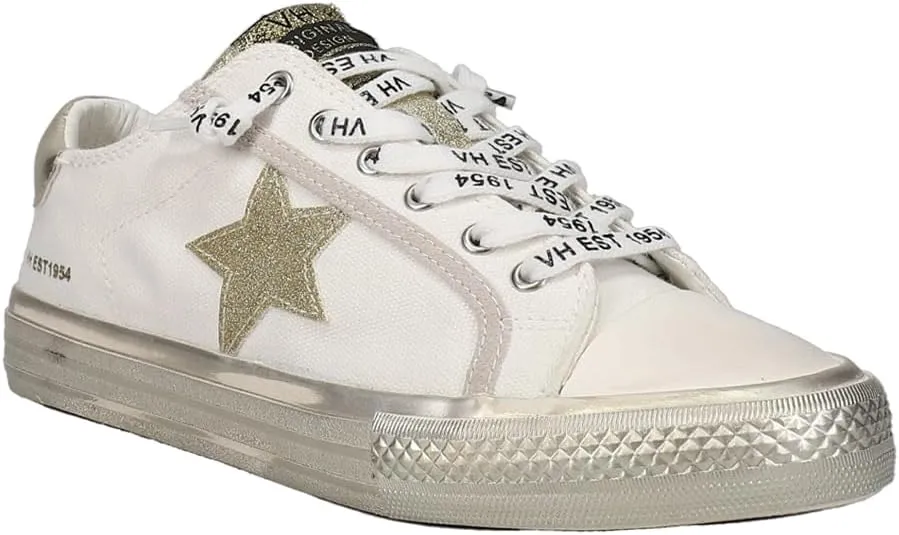Vintage Havana Womens Alive Metallic Glitter Slip On Sneakers Shoes Casual - Gold