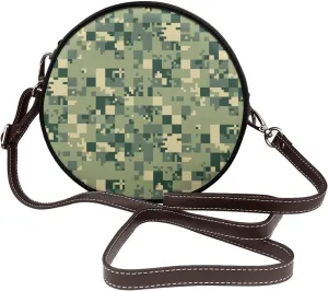 Vintage Shoulder Bag Crossbody Handbag, Small PU Leather Shoulder Bag, Circle Handbag for Women