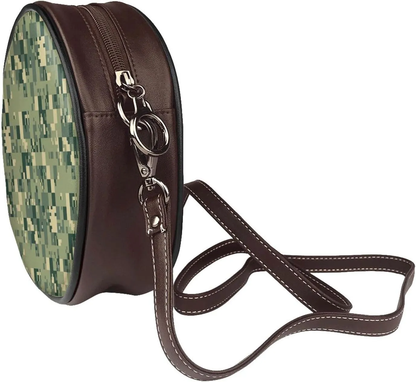 Vintage Shoulder Bag Crossbody Handbag, Small PU Leather Shoulder Bag, Circle Handbag for Women