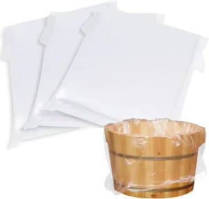 VOCHIC 240 Pcs Pedicure Liners Disposable, 25.5 x 29.5 inches Pedicure Bowl Liners Disposable, Plastic Pedicure Liners, Thickened Foot Bath Liners For Foot Tub, Massage Basins In Homes, SPA, Hotels