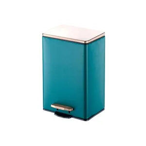 Waste Bin Basket Garbage Basket Junk Container Basket for Bath Trash Can (Color : Green Size : 15L/3.9 gallons) (Green 12L/3.1 gallons)