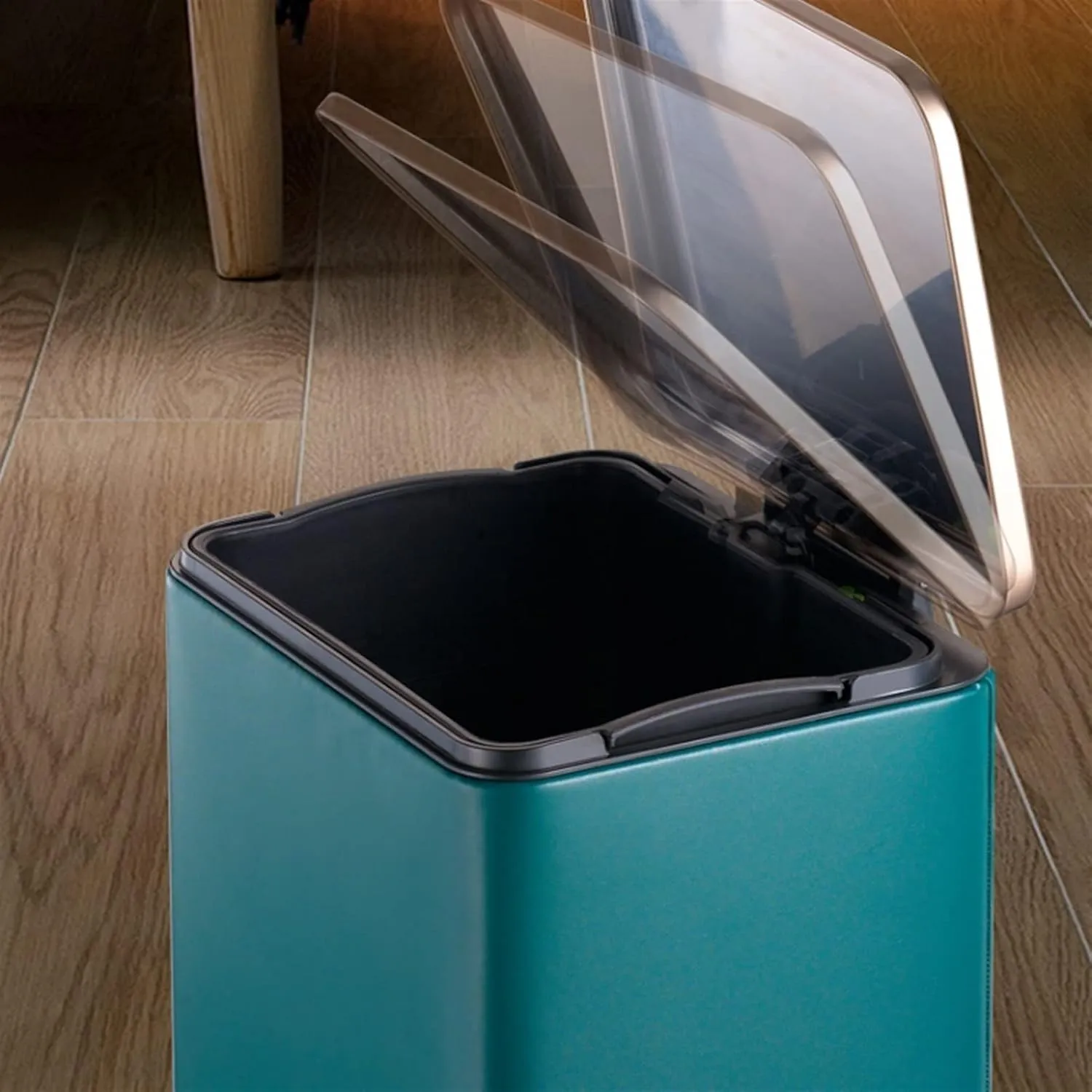 Waste Bin Basket Garbage Basket Junk Container Basket for Bath Trash Can (Color : Green Size : 15L/3.9 gallons) (Green 12L/3.1 gallons)