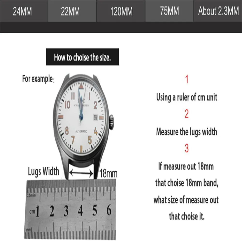 Watch Accessories 12mm-24mm Leather Watch Band For DW Daniel Wellington Watch Strap Brown Bracelet Watchband