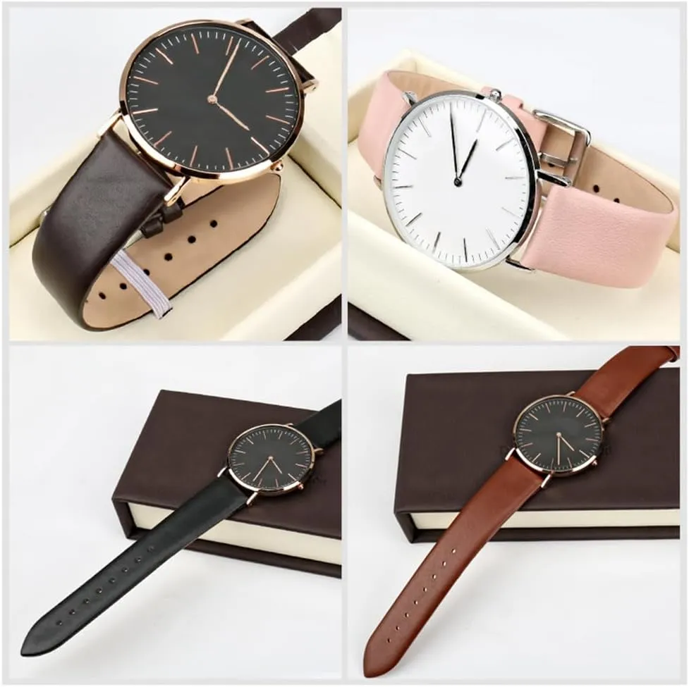 Watch Accessories 12mm-24mm Leather Watch Band For DW Daniel Wellington Watch Strap Brown Bracelet Watchband