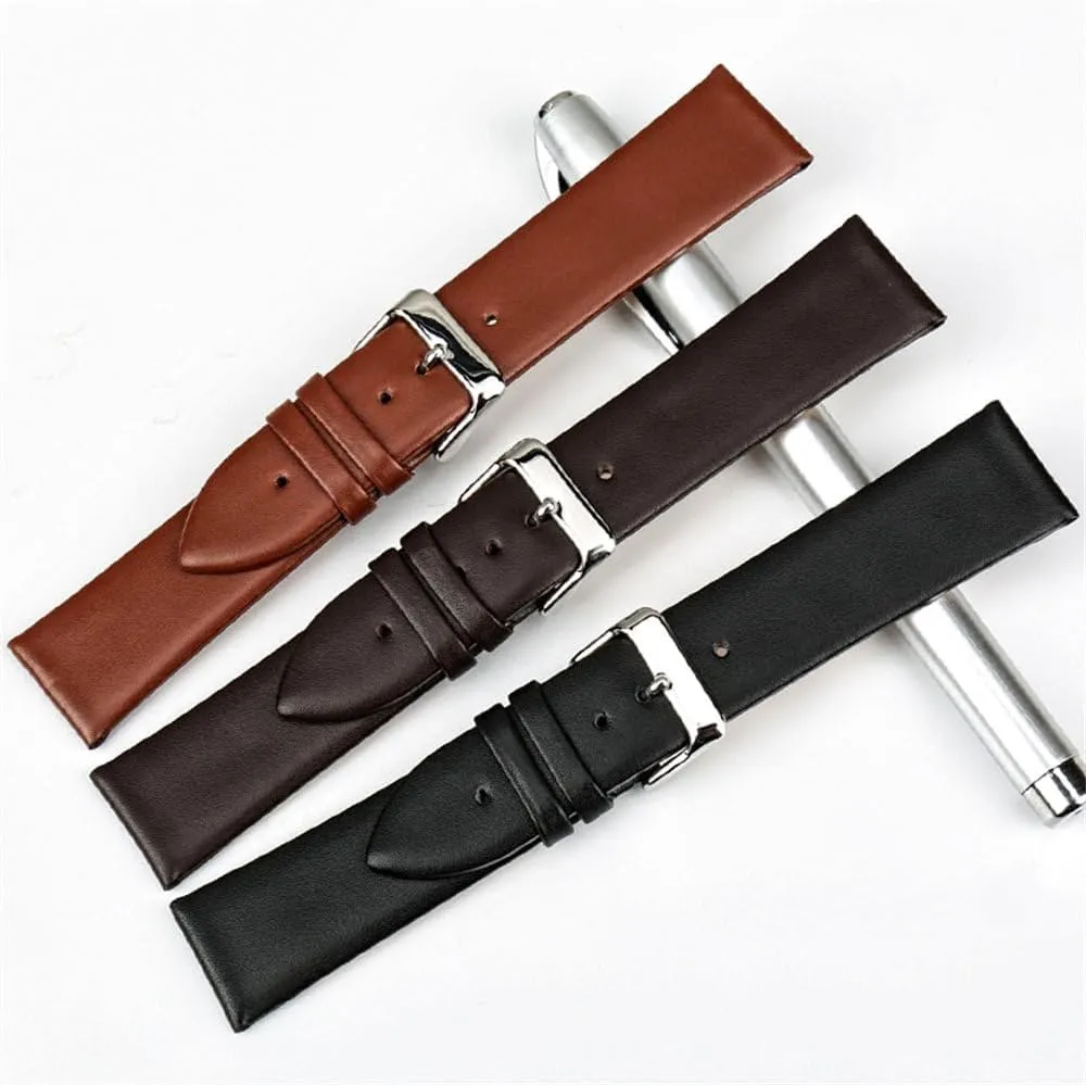 Watch Accessories 12mm-24mm Leather Watch Band For DW Daniel Wellington Watch Strap Brown Bracelet Watchband