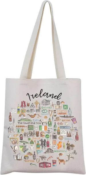 Welcome to Ireland Tote Bag - Perfect for Travel or Moving, Features Ireland Design