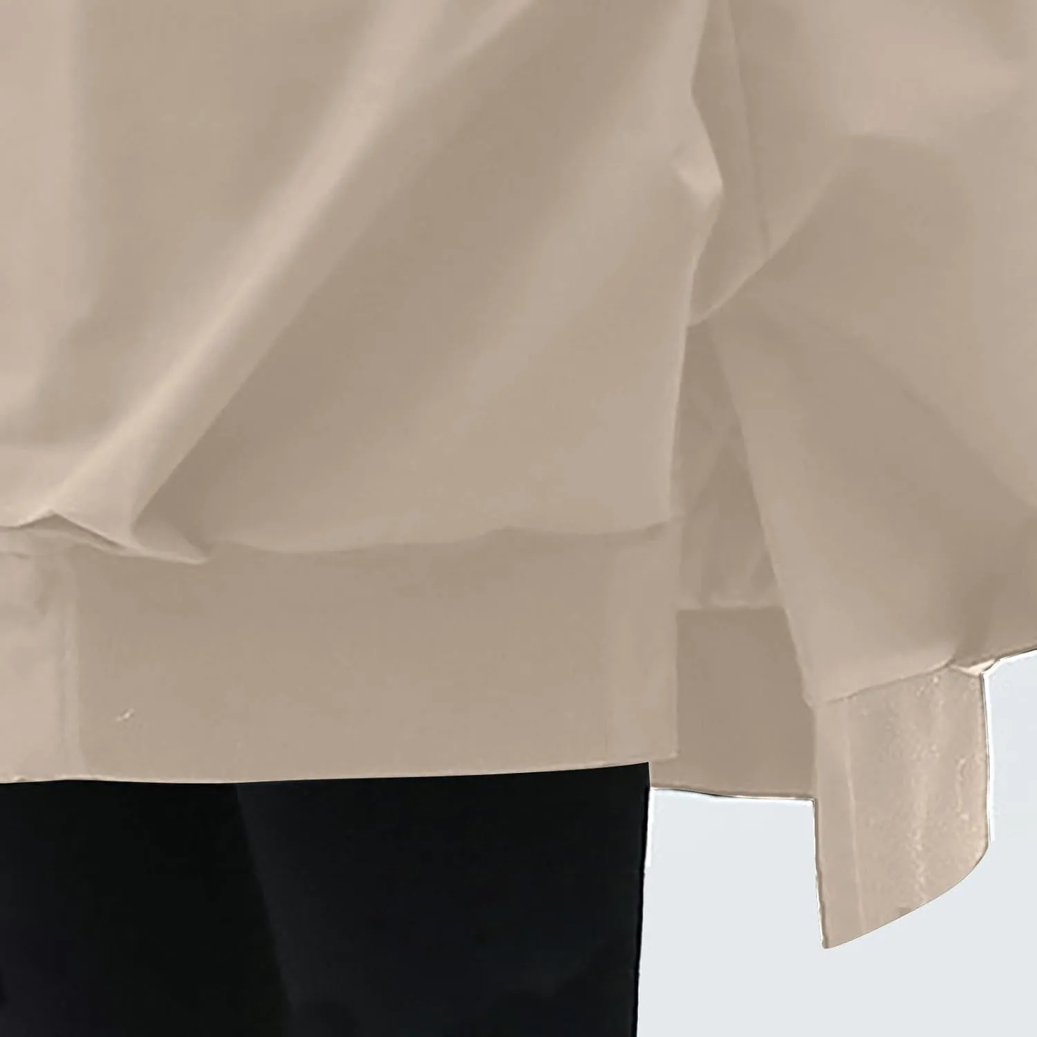 Women Long Rain Jacket Waterproof Lightweight Hooded Raincoat Windbreaker Coat Side Slits High-Low Hem Outdoor Coats