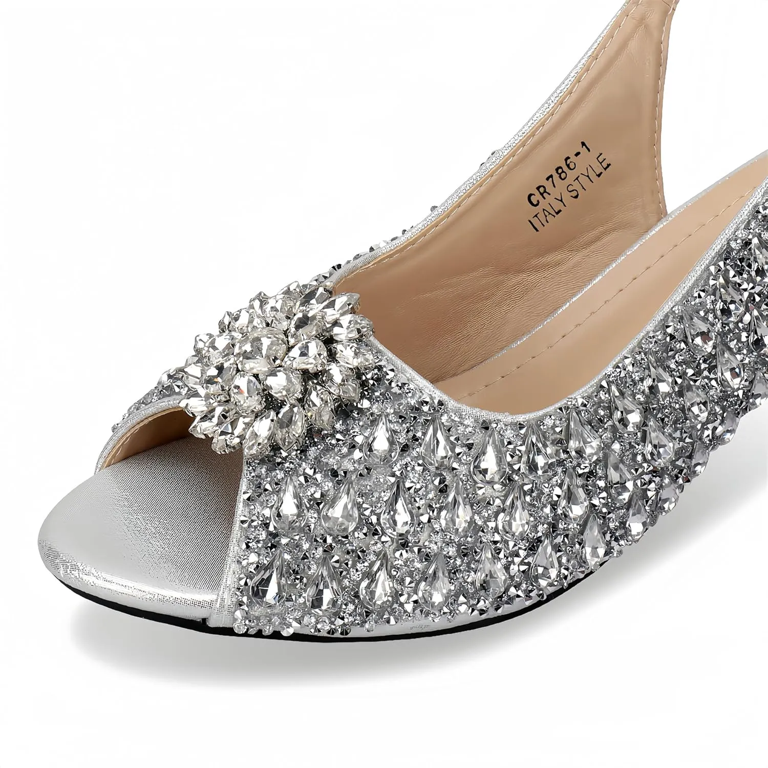 Women Shoes and Bag Set for Evening Party Wedding Italian Style High Heels African Decorated with Rhinestone