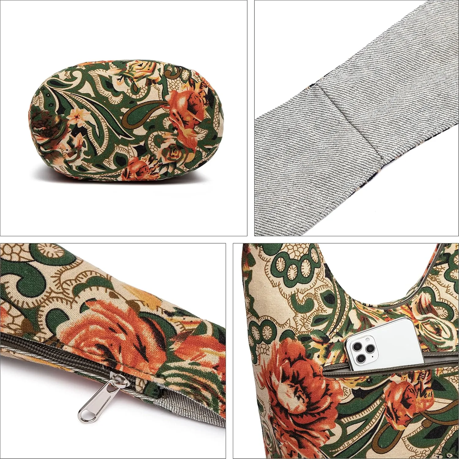 Women Shoulder Handbags Fashion canvas Hippie Crossbody Bags Bohemian Animal Prints Hobo Bags
