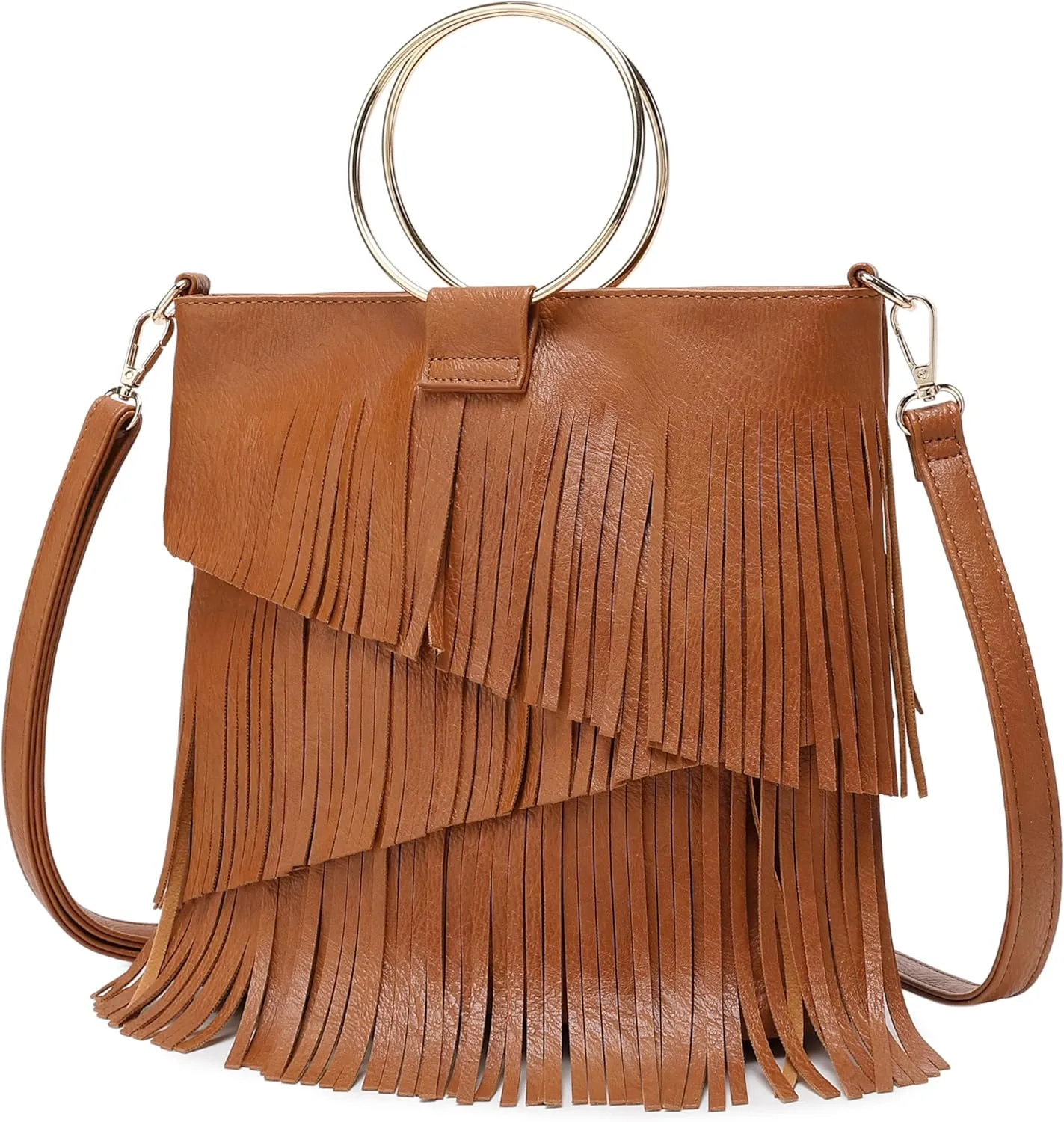 Women's Boho Western Fringe Bracelet Crossbody Purse