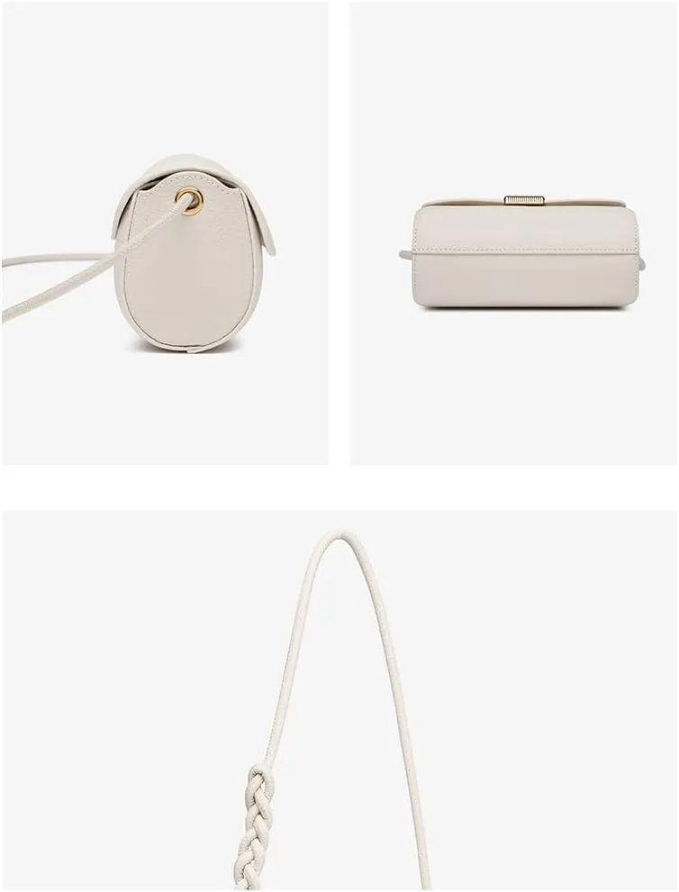 Women's Crossbody Handbag with Metallic Accent, Charm