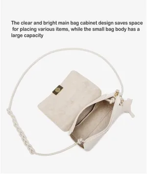Women's Crossbody Handbag with Metallic Accent, Charm