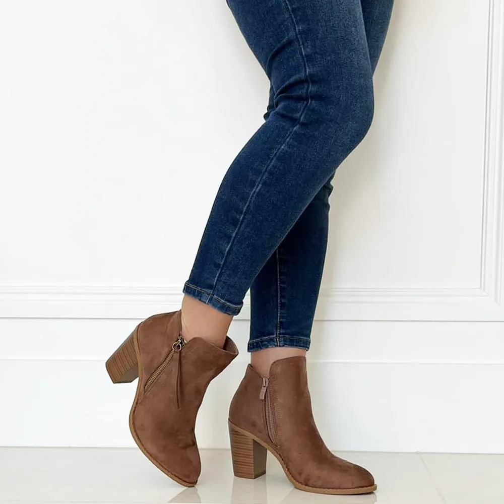 Women's Fashion Suede Booties