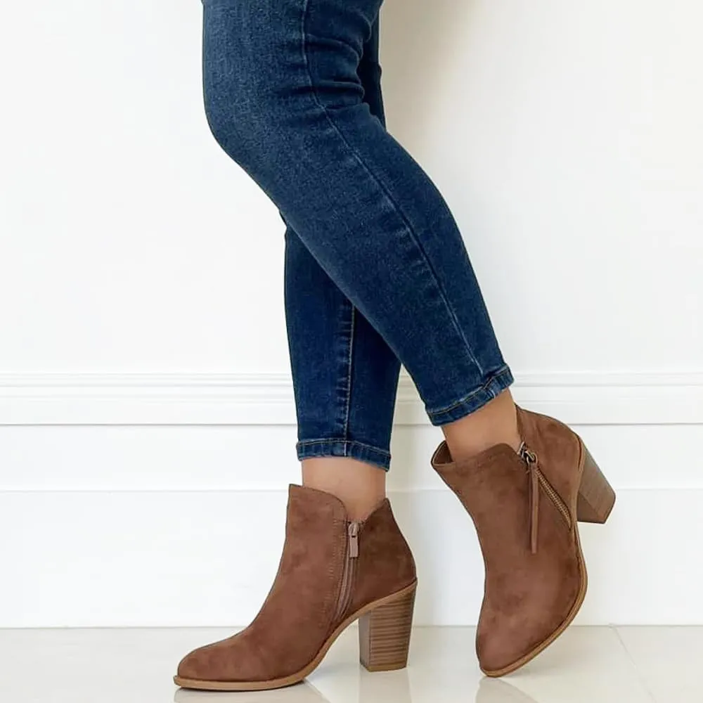 Women's Fashion Suede Booties