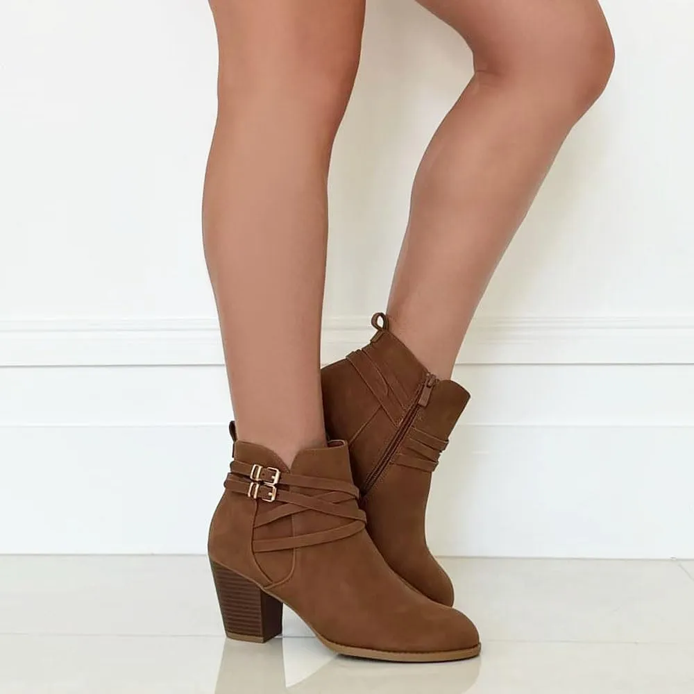 Women's Fashion Suede Booties
