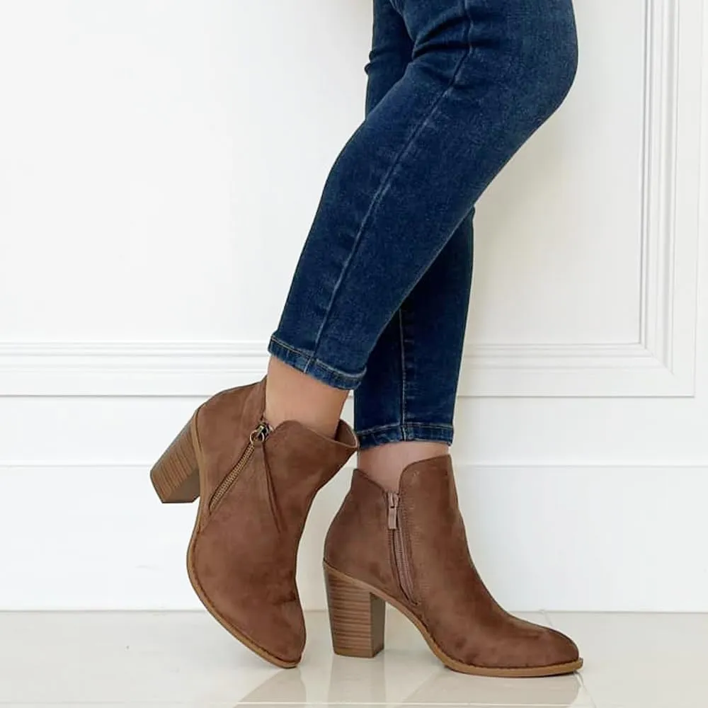 Women's Fashion Suede Booties