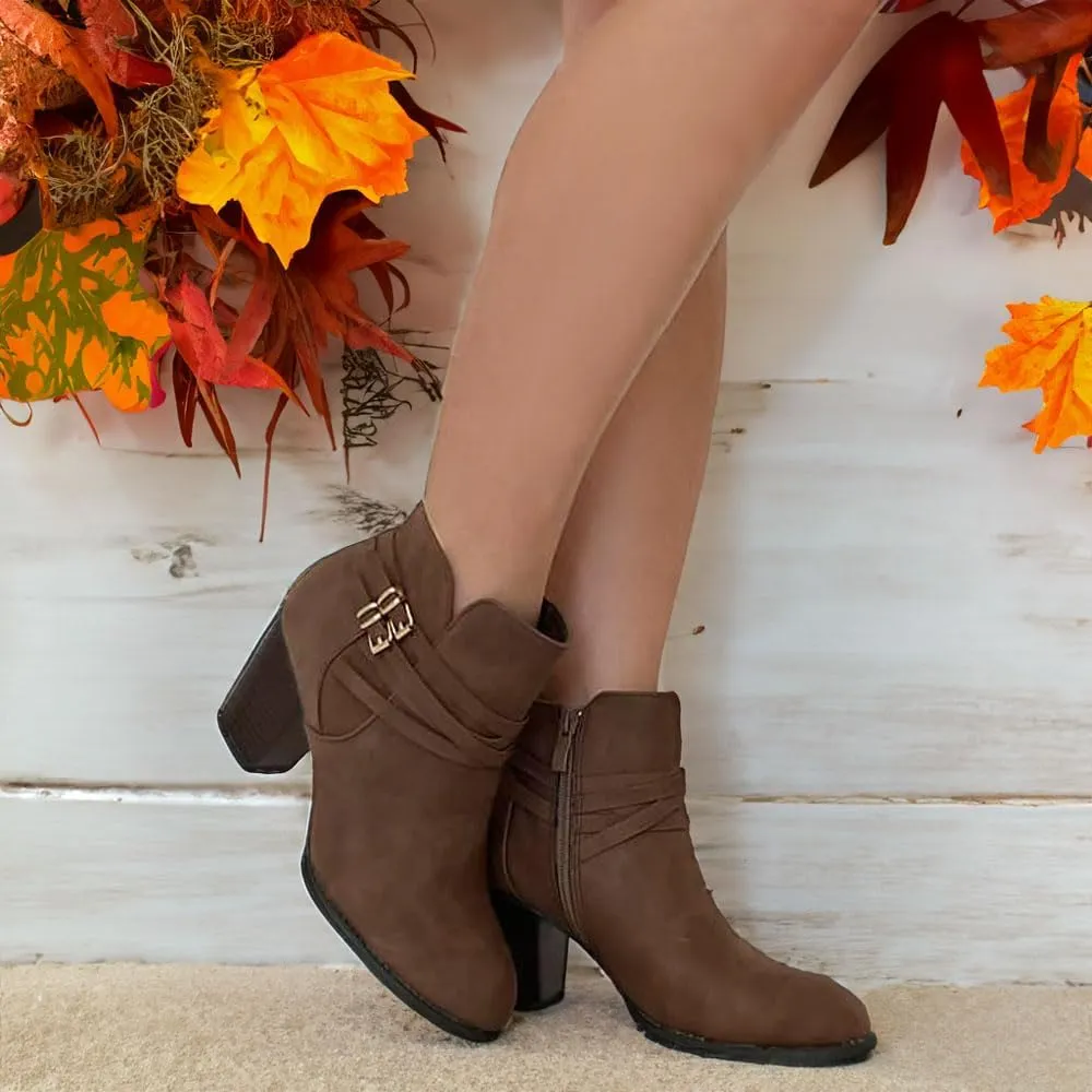 Women's Fashion Suede Booties