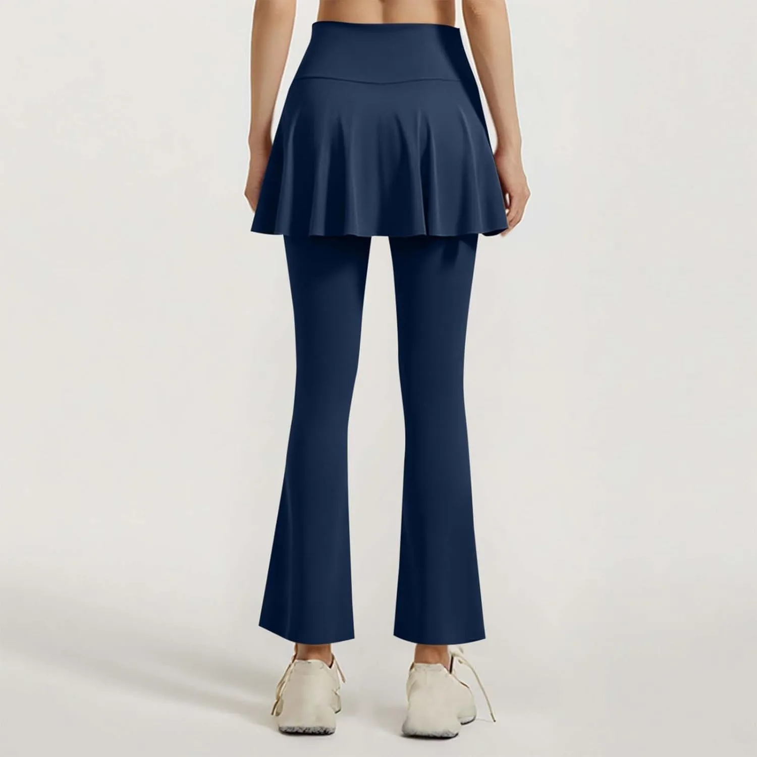 Womens Flare Yoga Pant Casual Stretch Wide Leg Yoga Pants High Waisted Side Drawstring Low Waisted Bootcut Leggings