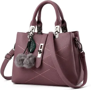 Women's Leather Handbag Tote Shoulder Bag Crossbody Purse Top-Handle Bags