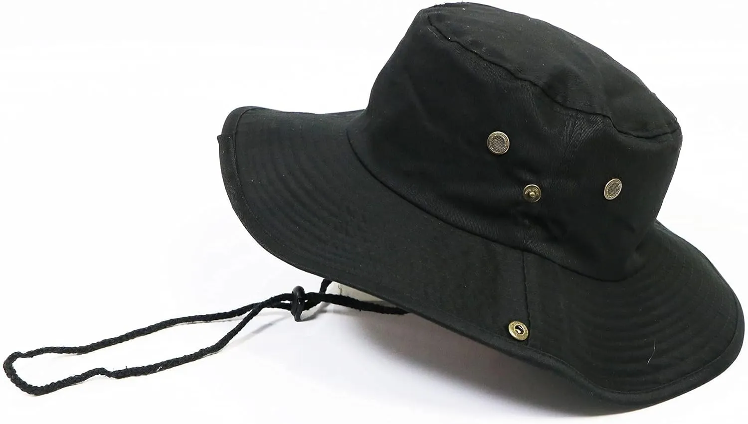 Womens Mens Sun Hat Wide Brim UV-Protection Bucket Fishing Safari Boonie Hat for Summer(Size:L)