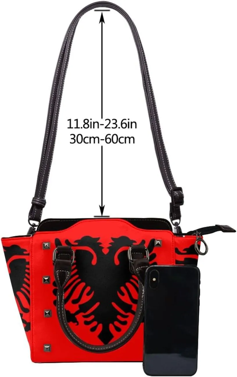Womens Studded Tote Handbags Top Casual Shoulder Bags Satchel Purse