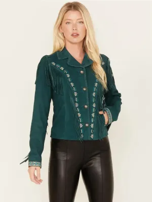 Women's Suede Fringe Jacket