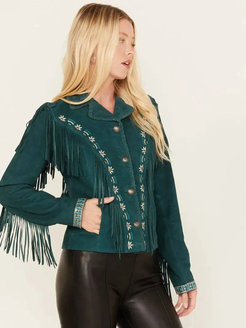 Women's Suede Fringe Jacket
