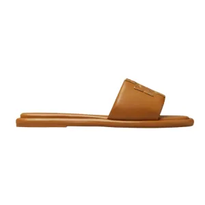 Womens | Tory Burch Double T Sport Slide Sandals Miele / Gold