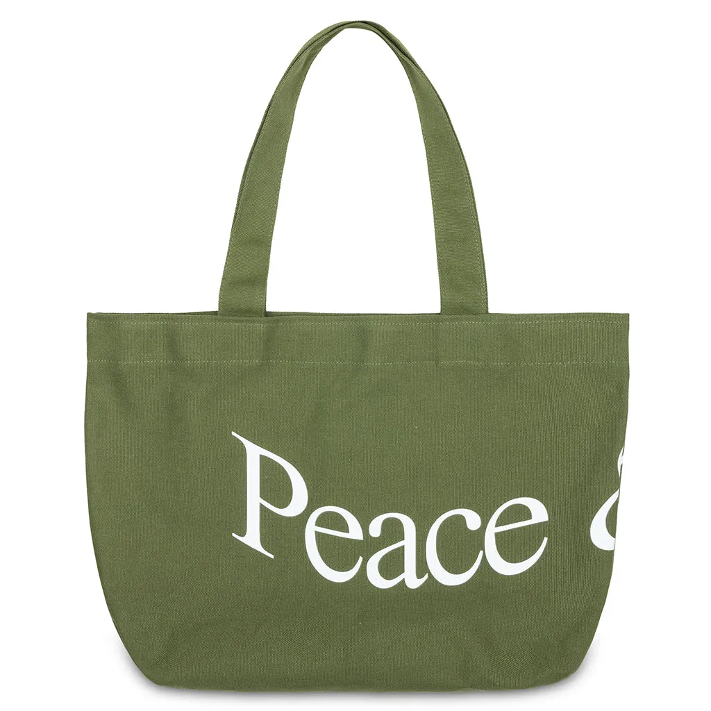 Wordmark Tote Bag - Olive
