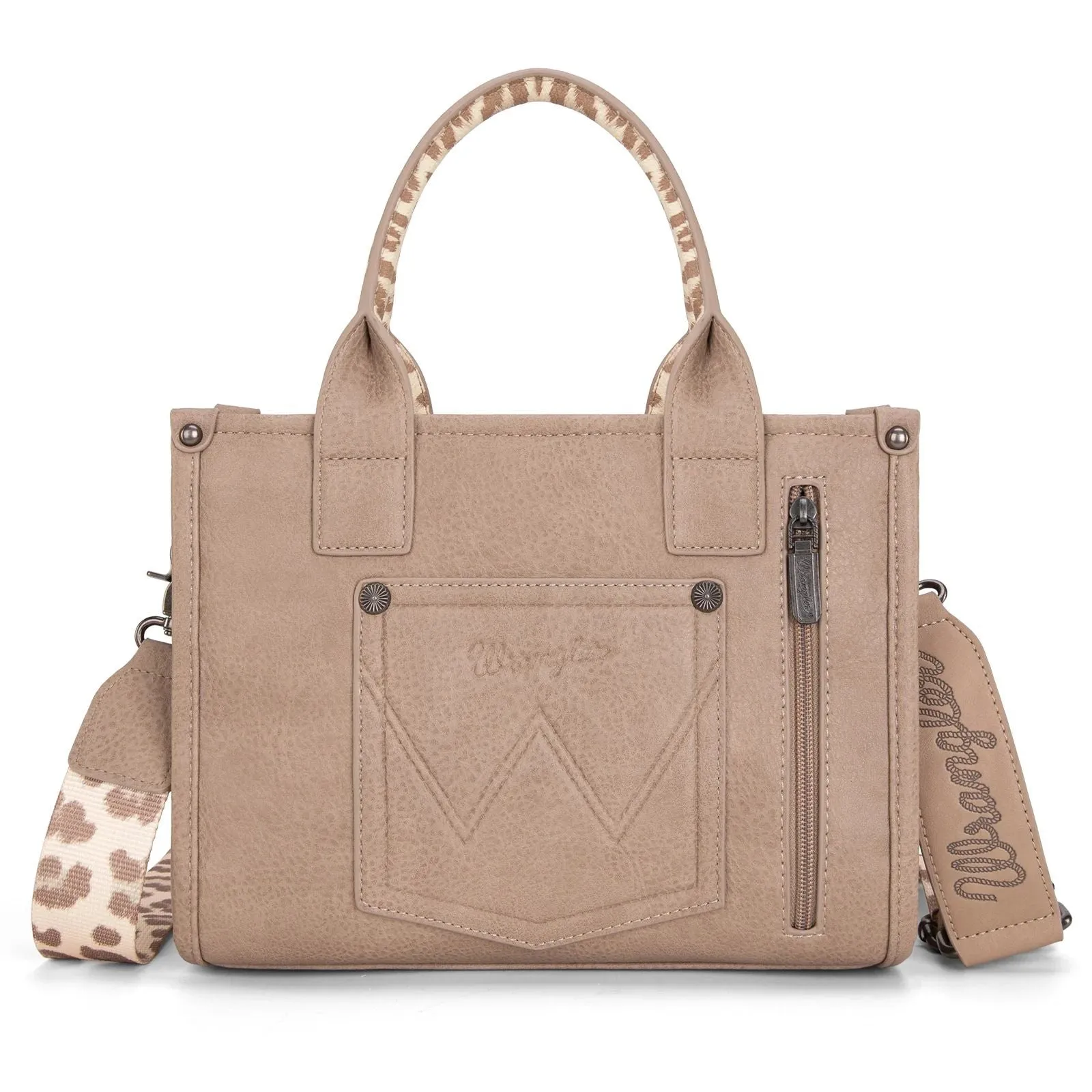 Wrangler Leopard Print Concealed Carry Tote or Crossbody