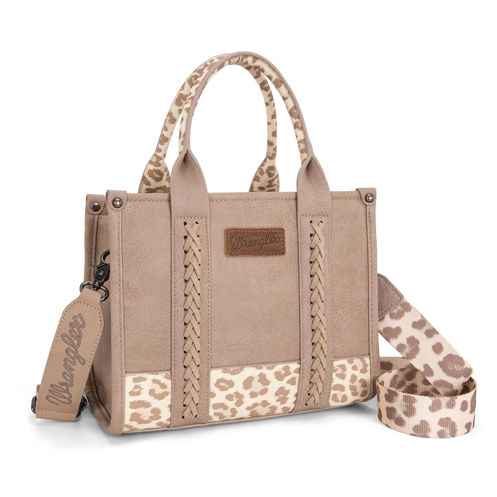 Wrangler Leopard Print Concealed Carry Tote or Crossbody