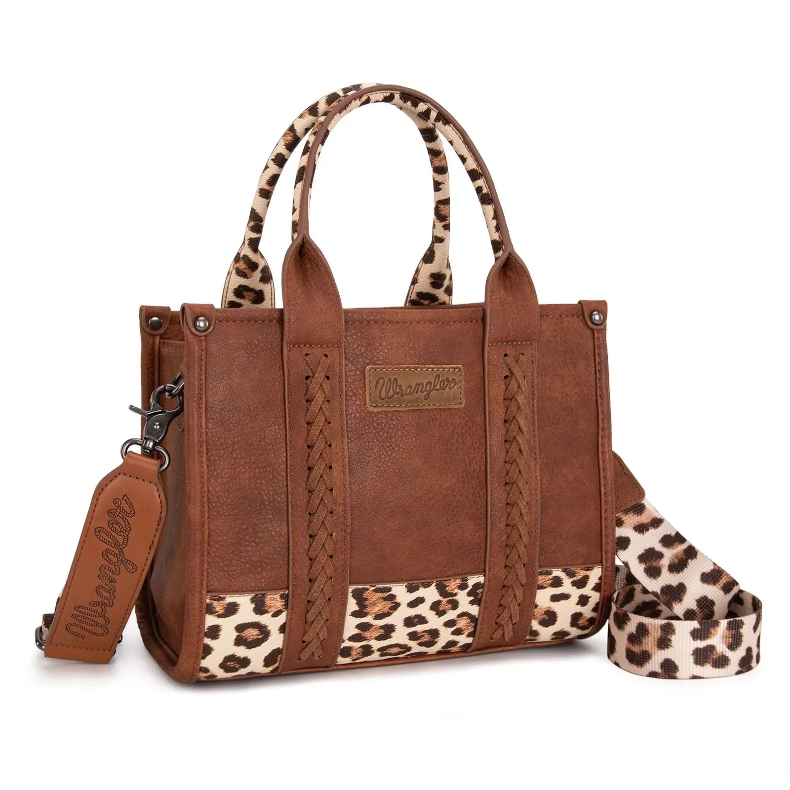 Wrangler Leopard Print Concealed Carry Tote or Crossbody