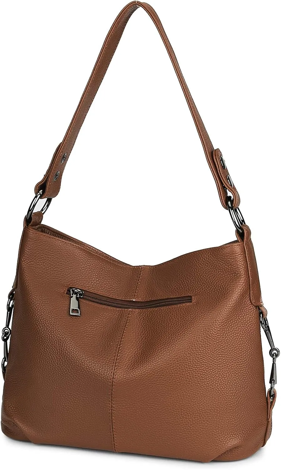 YALUXE Genuine Leather Shoulder Bags Stylish Hobo Handbags Purses Crossbody Bags for Women