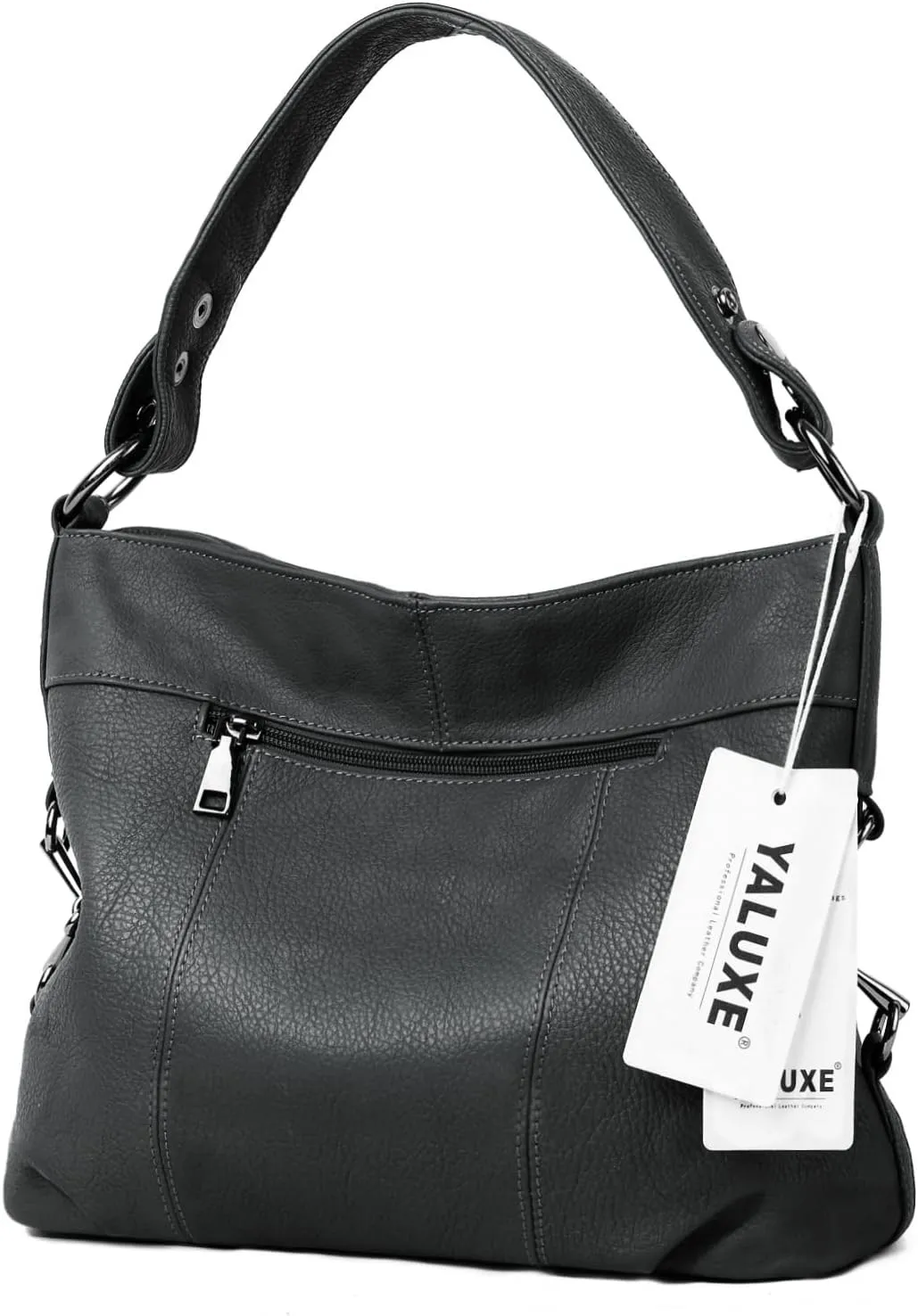 YALUXE Genuine Leather Shoulder Bags Stylish Hobo Handbags Purses Crossbody Bags for Women