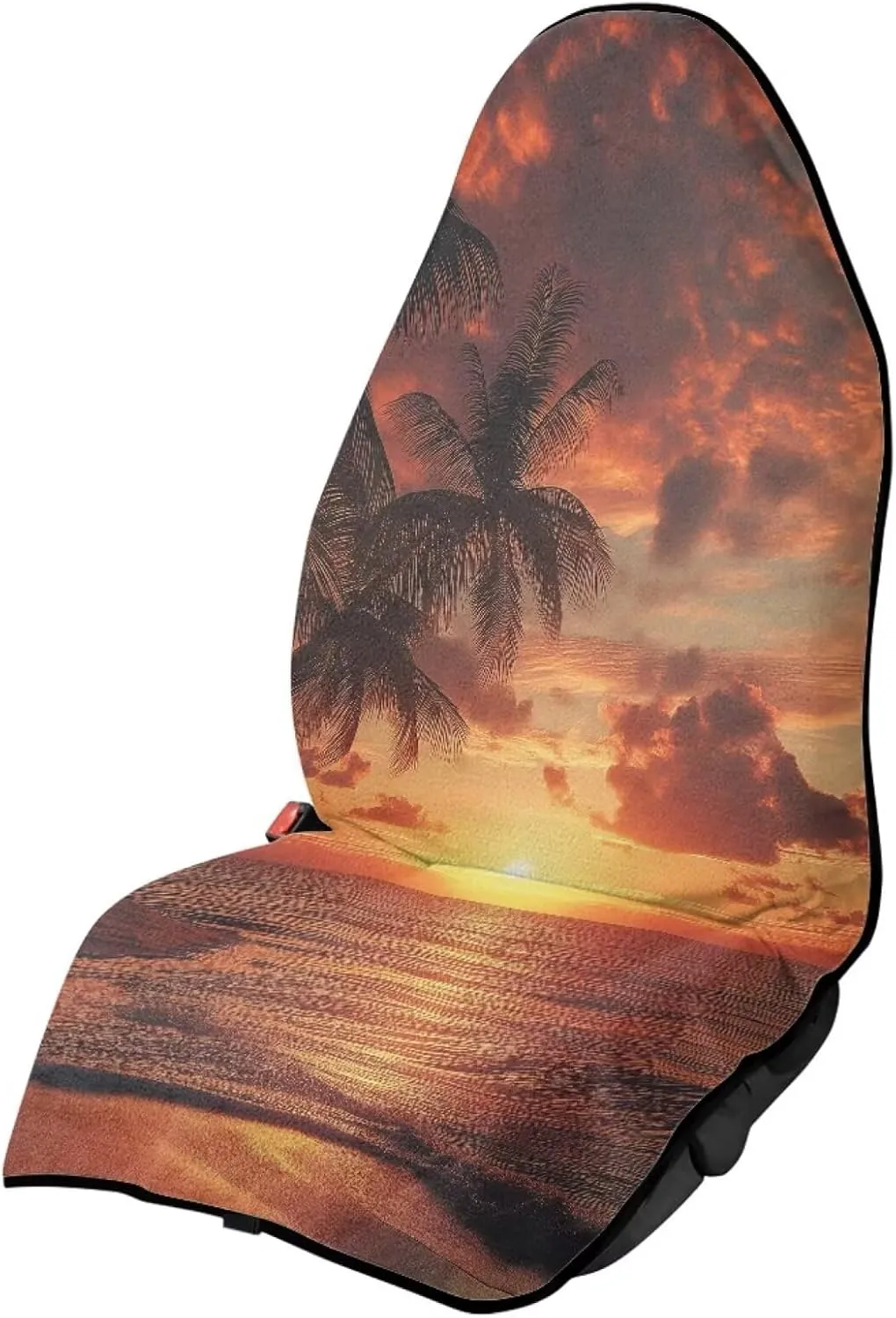Yewattles Beach Sunset Non-Slip Bucket Towel Seat Cover Waterproof Sweat Seat Cover Universal Fit Car Van Sedan Truck SUV Running Hiking Swimming Gym Beach Surfing Activities Machine Washable