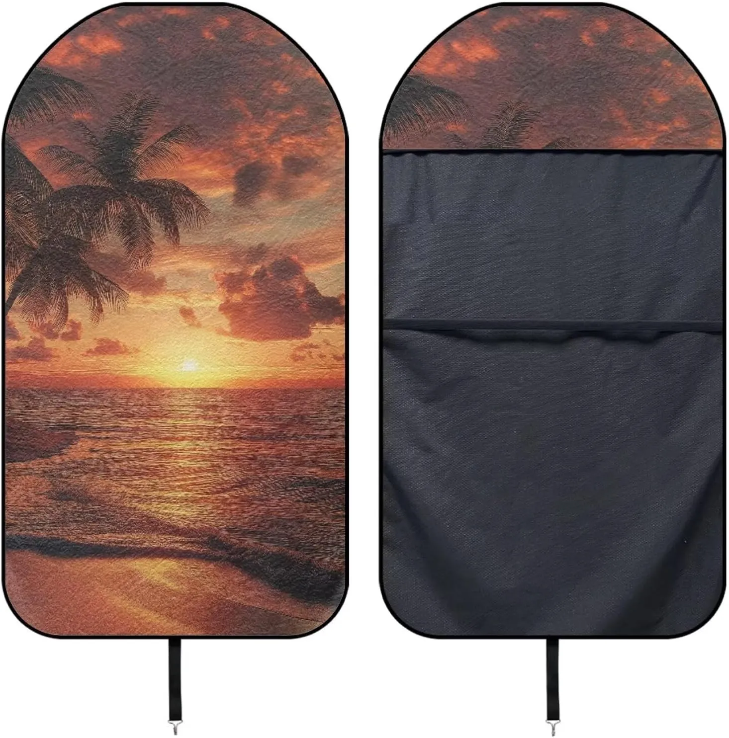Yewattles Beach Sunset Non-Slip Bucket Towel Seat Cover Waterproof Sweat Seat Cover Universal Fit Car Van Sedan Truck SUV Running Hiking Swimming Gym Beach Surfing Activities Machine Washable
