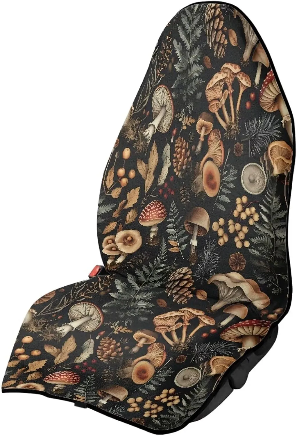 Yewattles Mushroom Pattern Non-Slip Bucket Towel Seat Cover Waterproof Sweat Seat Cover Universal Fit Car Van Sedan Truck SUV Running Hiking Swimming Gym Beach Surfing Activities Machine Washable