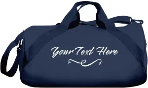 Your Custom Text Dance Bag: Barrel Duffel Bag
