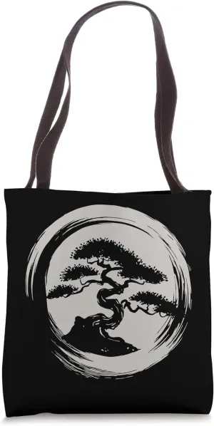 Zen Bonsai Enso Circle Tote Bag