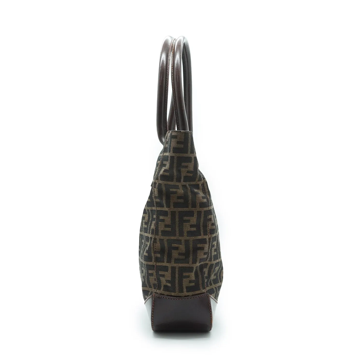 Zucca Canvas Leather Trimmed Foldable Tote