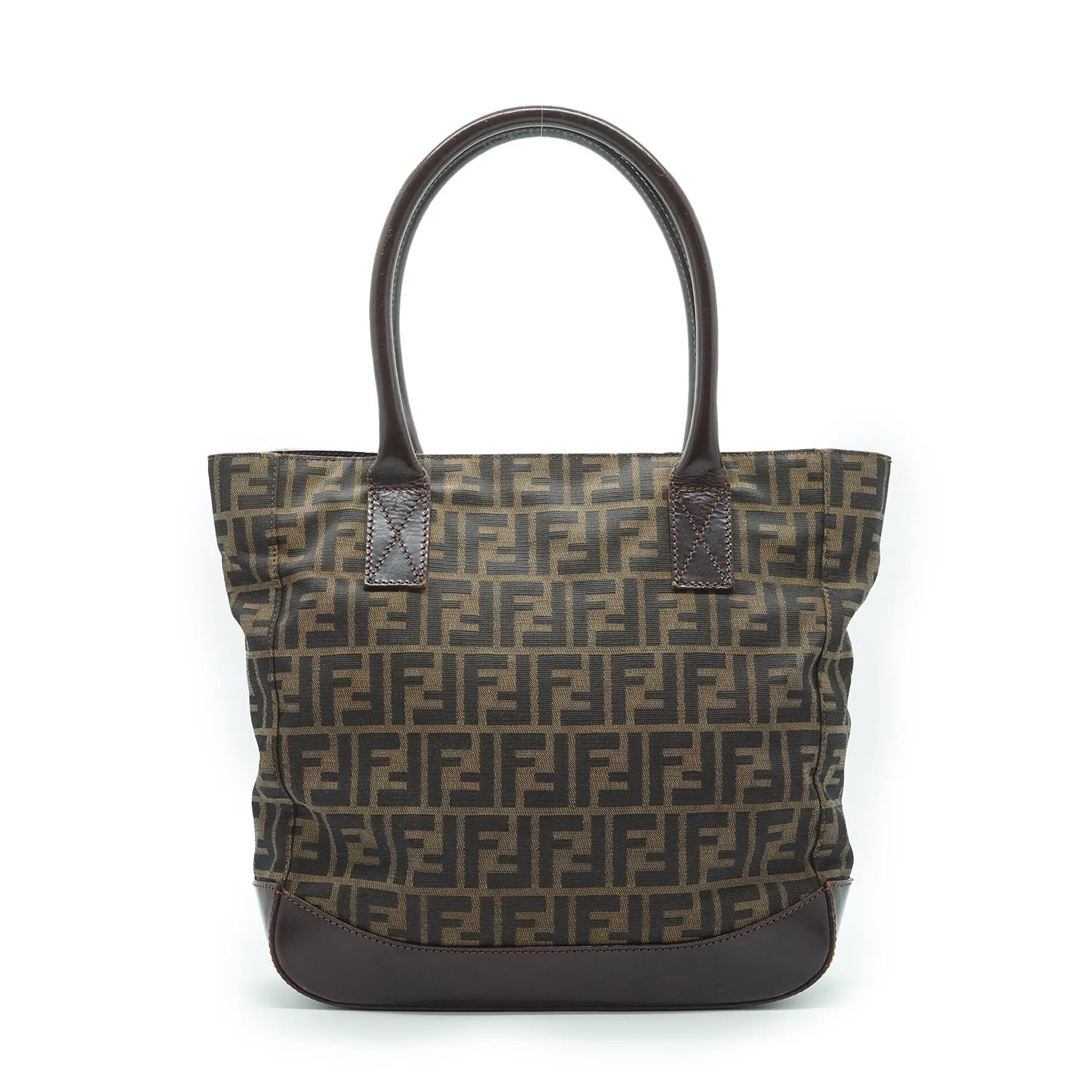 Zucca Canvas Leather Trimmed Foldable Tote