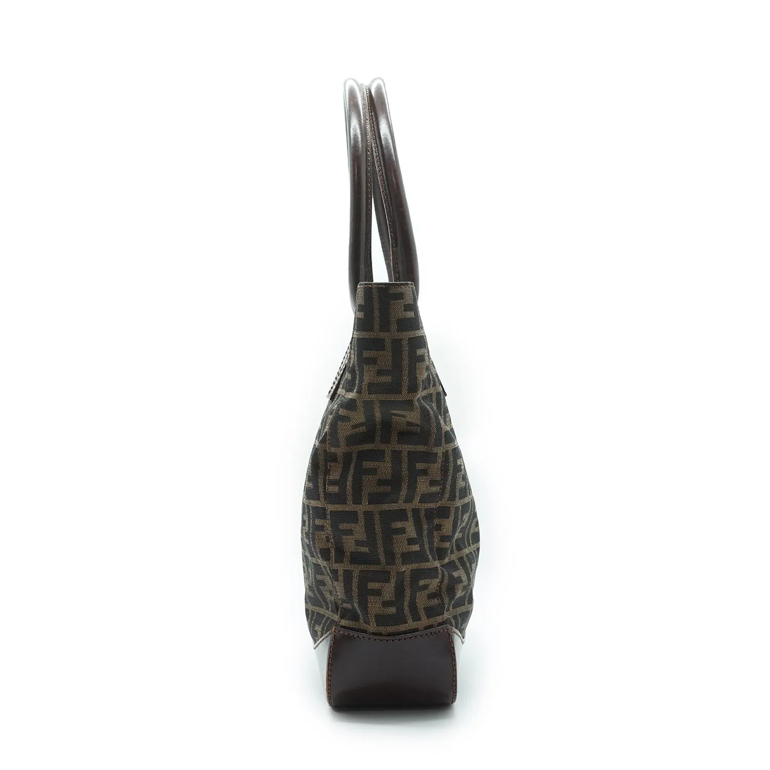 Zucca Canvas Leather Trimmed Foldable Tote